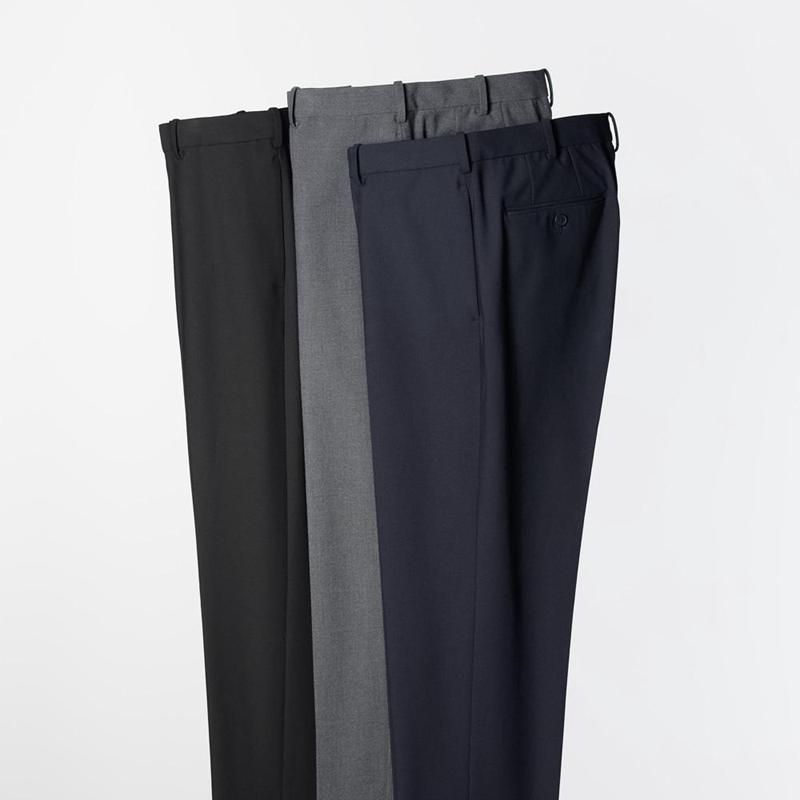 Uniqlo Smart Ankle (Long) Men Trousers Black  US |  PTYO-60798