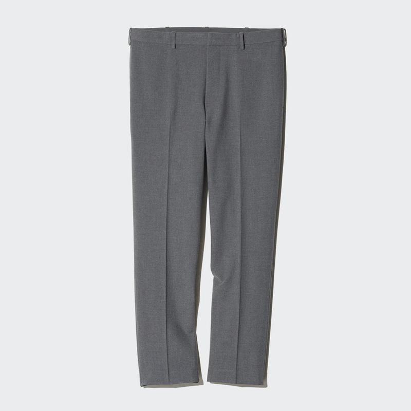 Uniqlo Smart Ankle (Long) Men Trousers Black  US |  PTYO-60798