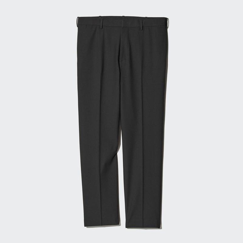 Uniqlo Smart Ankle (Long) Men Trousers Black  US |  PTYO-60798