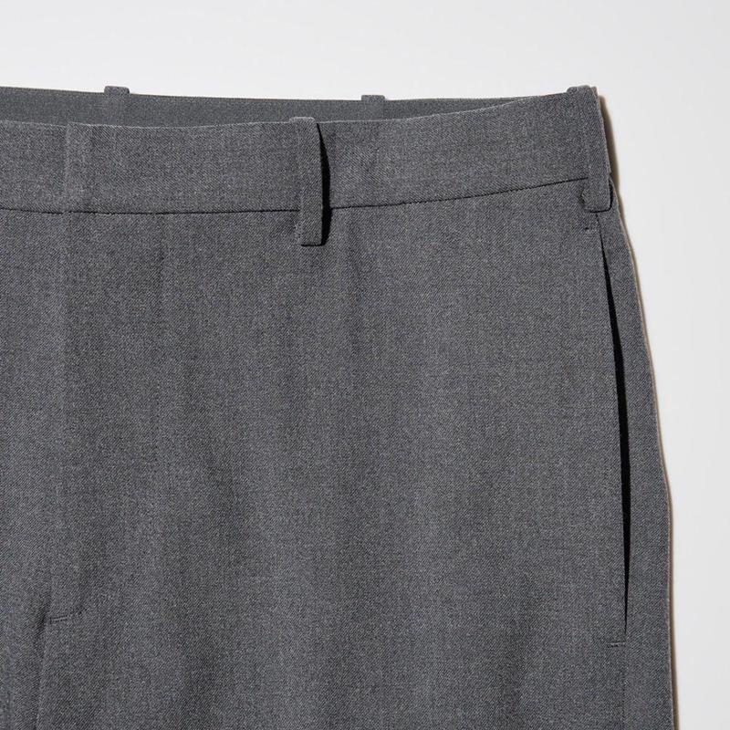 Uniqlo Smart Ankle Men Trousers Grey  US |  IEKU-95728