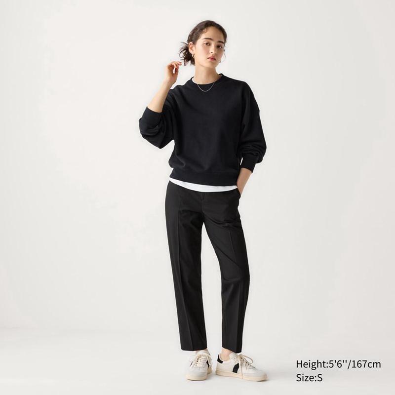 Uniqlo Smart Ankle Women Trousers Black  US |  FQZC-35862