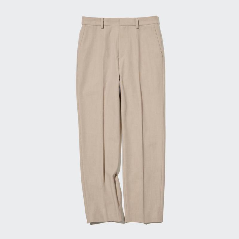 Uniqlo Smart Ankle Women Trousers White  US |  SPWY-85791