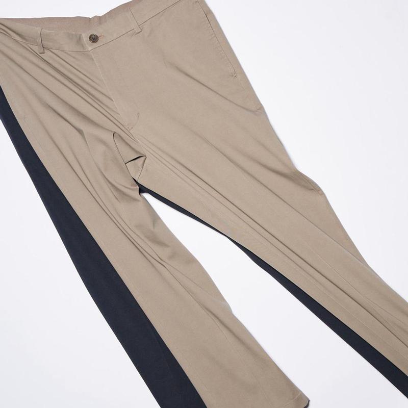 Uniqlo Smart Cotton Ankle Length Men Trousers Beige  US |  JXBH-71802