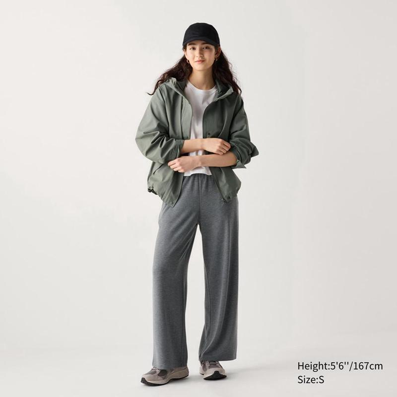 Uniqlo Soft Brushed Easy Women Trousers Grey  US |  NUVB-14238