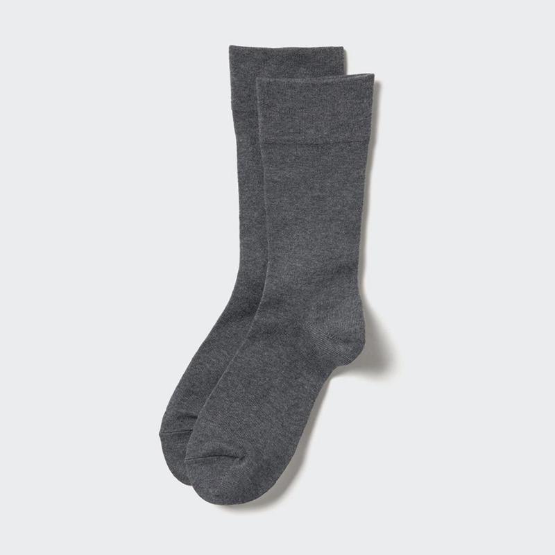 Uniqlo (Soft Fit) Men Socks Dark Grey  US |  HQCX-39072