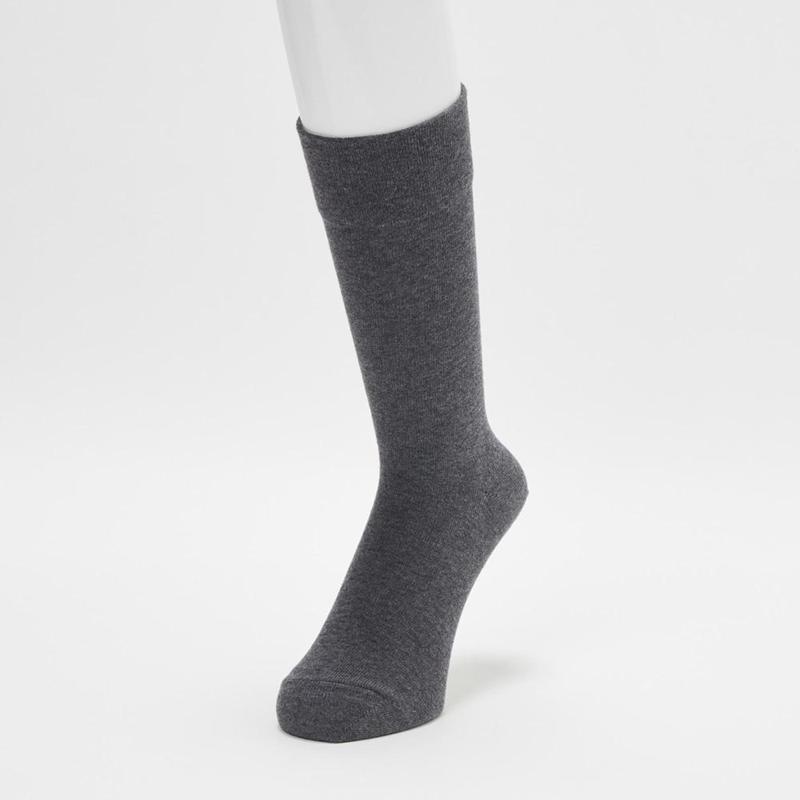 Uniqlo (Soft, Patterned) Men Socks Dark Grey  US |  MPKT-32874