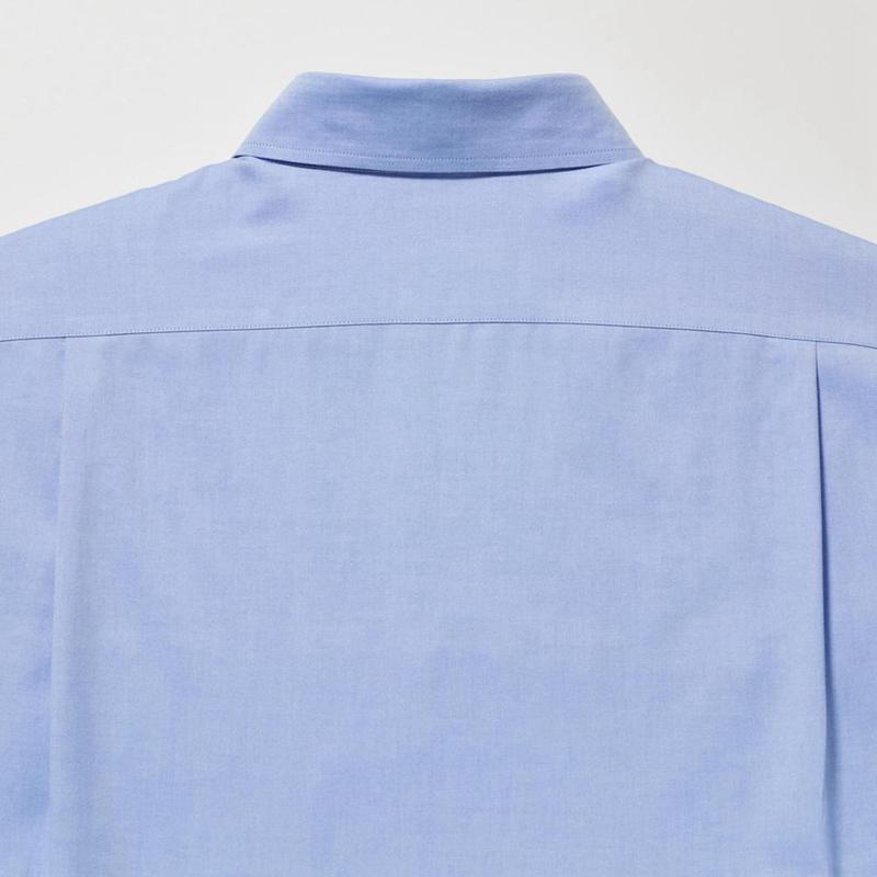 Uniqlo Super Non-Iron Regular Fit (Regular Collar) Men Shirts Light Blue  US |  LENU-23408