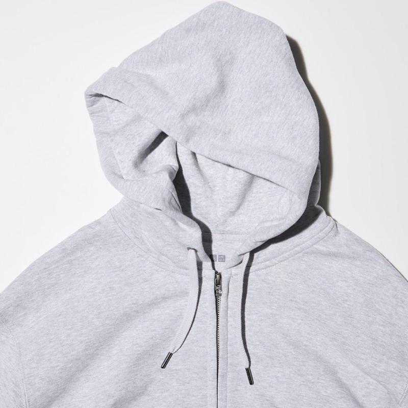 Uniqlo Sweat Full-Zip Men Hoodie Grey  US |  GBZU-65281