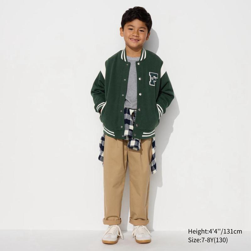 Uniqlo Sweat Stadium Kids' Jackets Dark Green  US |  MKVY-50293