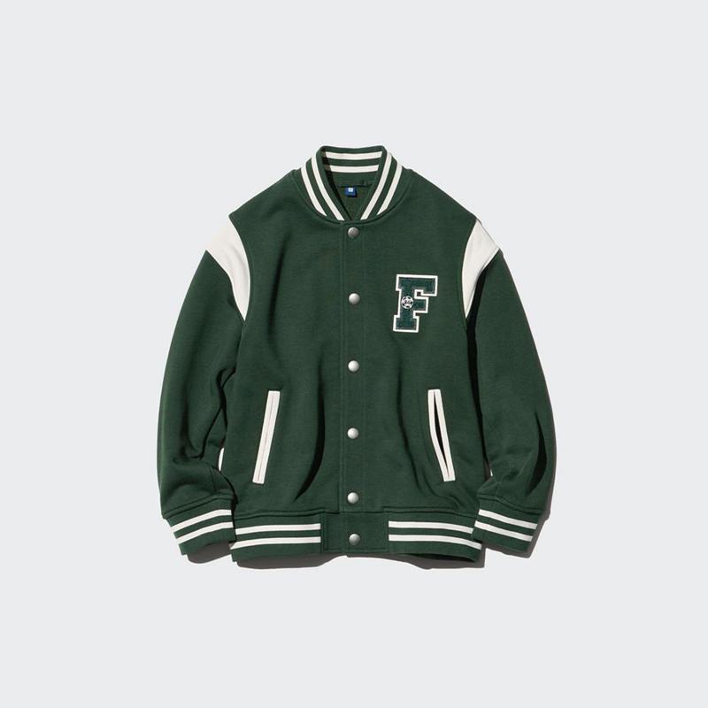 Uniqlo Sweat Stadium Kids' Jackets Dark Green  US |  MKVY-50293