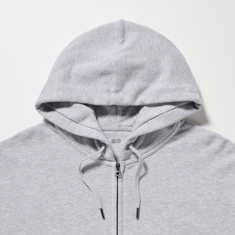 Uniqlo Sweat Zipped Men Hoodie Grey  US |  TVWJ-74356