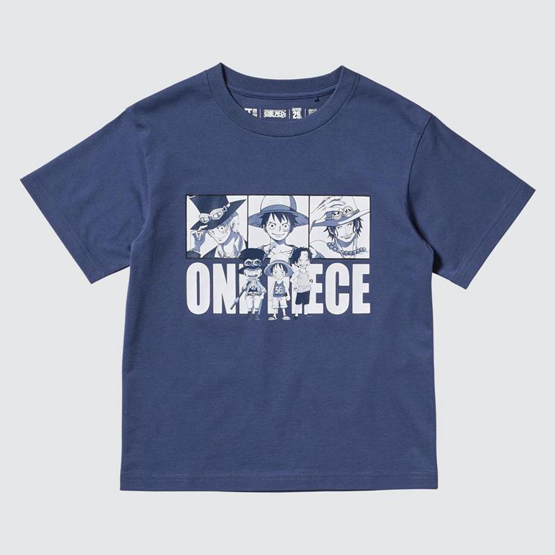 Uniqlo TV Anime ONE PIECE 25th UT Graphic Kids' T-Shirt Blue  US |  BHDY-15083