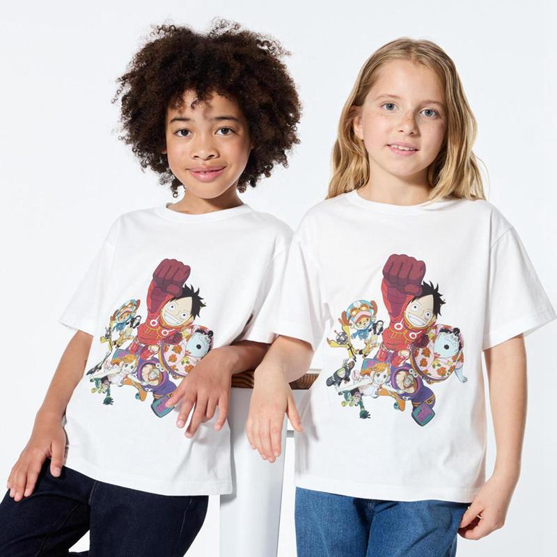 Uniqlo TV Anime ONE PIECE 25th UT Graphic Kids\' T-Shirt White  US |  AIWV-78042