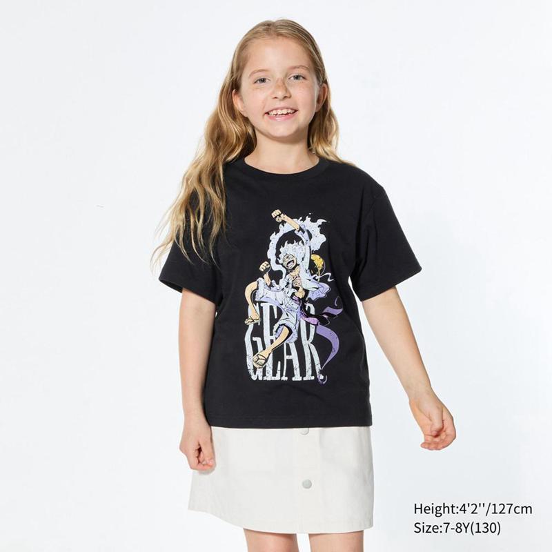 Uniqlo TV Anime ONE PIECE 25th UT Graphic Kids' T-Shirt Black  US |  KNIR-26074