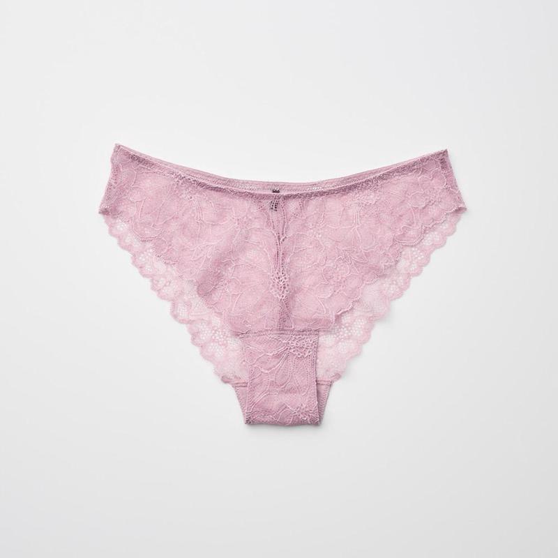 Uniqlo Thin Lace Knickers Women Briefs Natural  US |  BPZU-05176