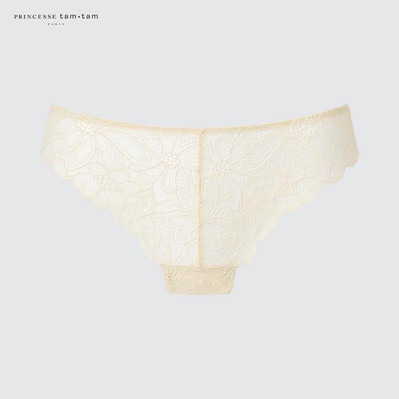 Uniqlo Thin Lace Knickers Women Briefs Natural  US |  BPZU-05176