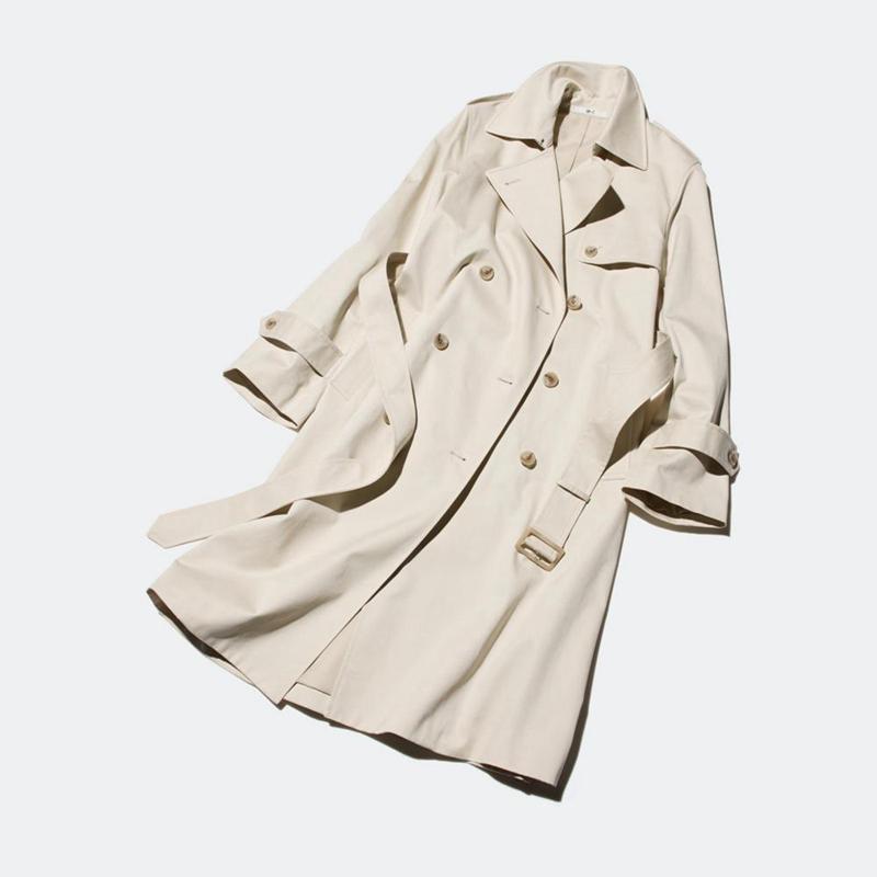 Uniqlo Trench Women Coats Natural  US |  ECXW-80463