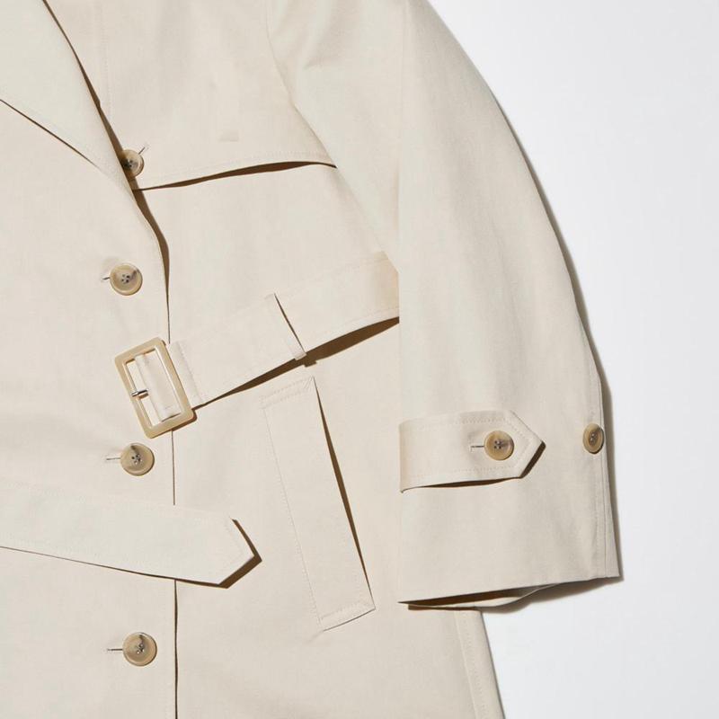 Uniqlo Trench Women Coats Natural  US |  QRYX-86043