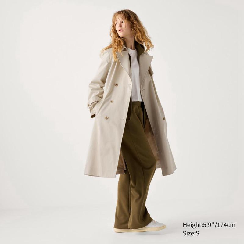 Uniqlo Trench Women Coats Olive  US |  JWBZ-91357