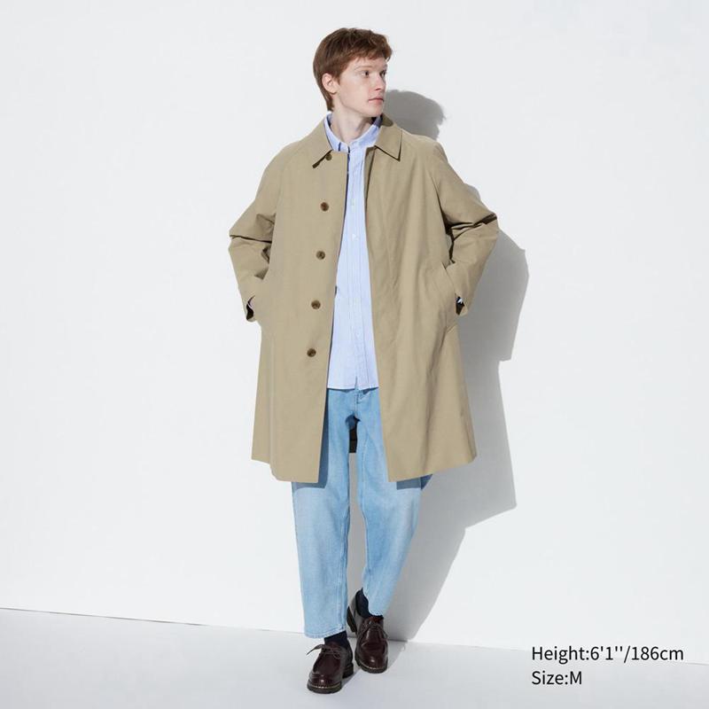 Uniqlo Two-Way Single Breasted Men Coat Beige  US |  UCDB-85203