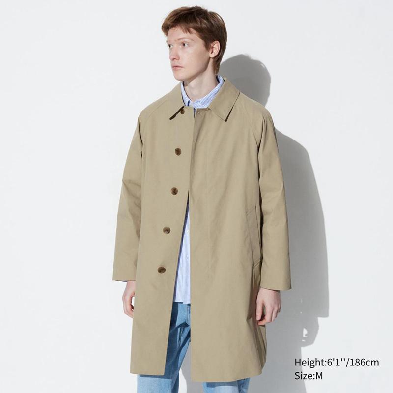 Uniqlo Two-Way Single Breasted Men Coat Beige  US |  UCDB-85203