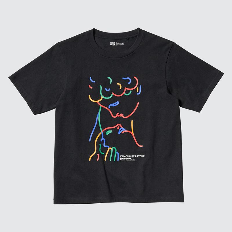 Uniqlo UTGP2024: Discoveries of the Louvre UT Graphic Women T-Shirts Black  US |  IYGW-12540