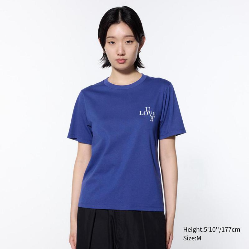 Uniqlo UTGP2024: Discoveries of the Louvre UT Graphic Women T-Shirts Blue  US |  ORTG-83296