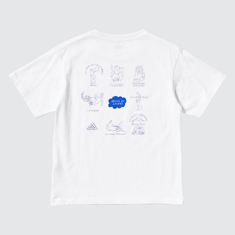 Uniqlo UT Archive Louvre Graphic Kids' T-Shirt White  US |  ZTXY-91753