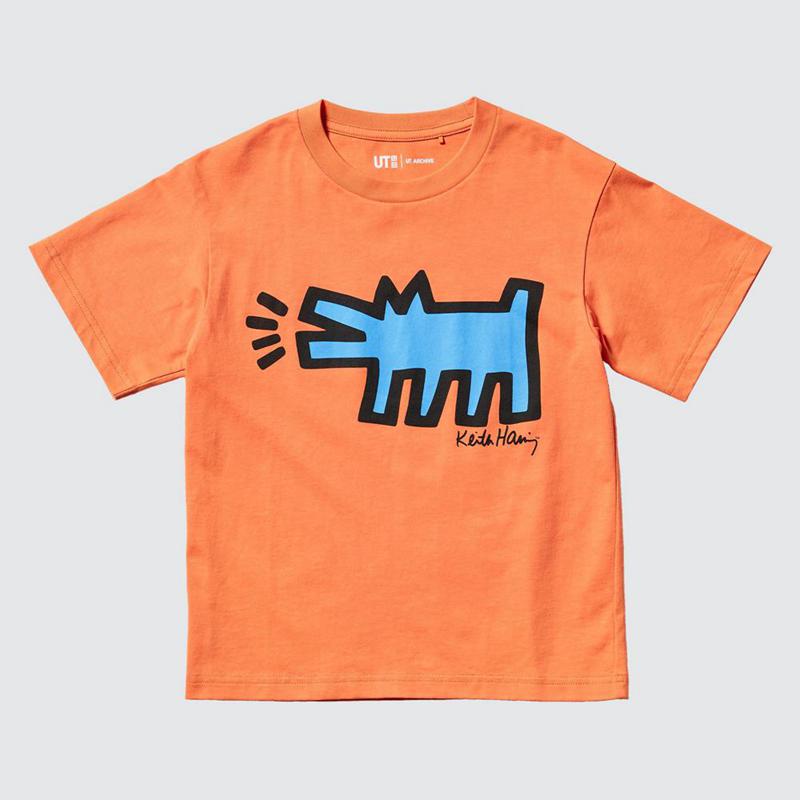 Uniqlo UT Archive NY POP ART Graphic Kids' T-Shirt Orange  US |  JQES-53267