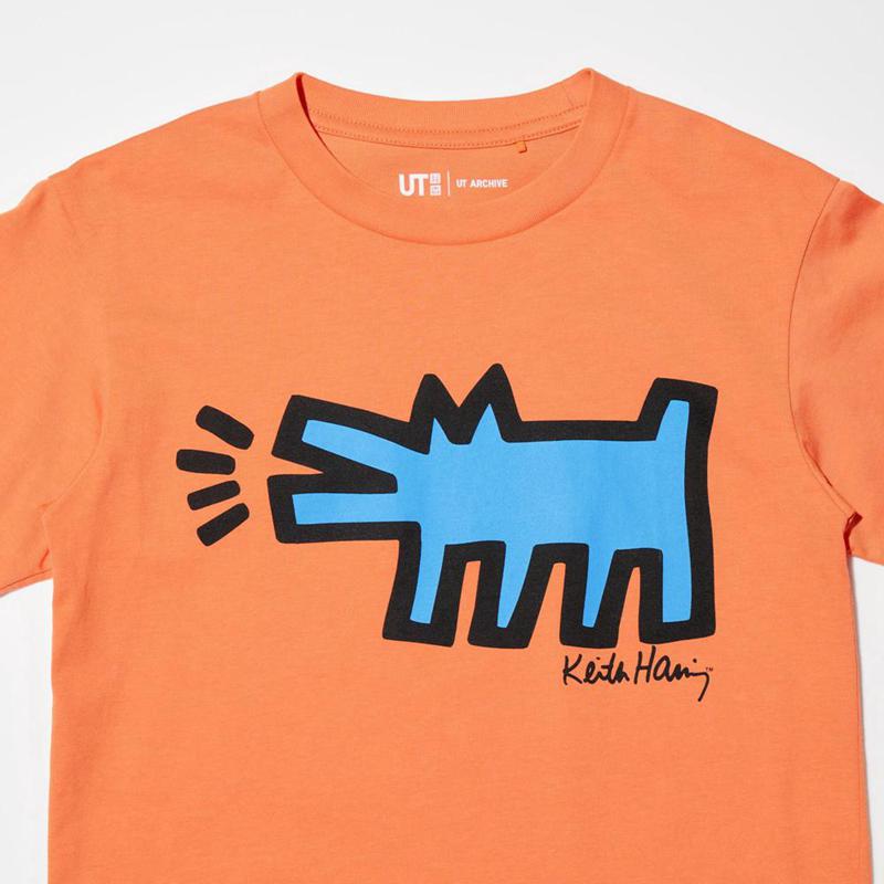 Uniqlo UT Archive NY POP ART Graphic Kids' T-Shirt Orange  US |  JQES-53267