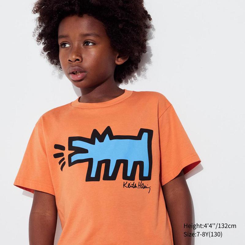 Uniqlo UT Archive NY POP ART Graphic Kids\' T-Shirt Orange  US |  JQES-53267