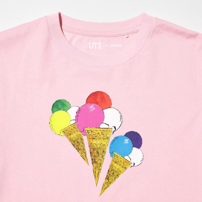 Uniqlo UT Archive NY POP ART Graphic Kids' T-Shirt Pink  US |  ZBDI-34016