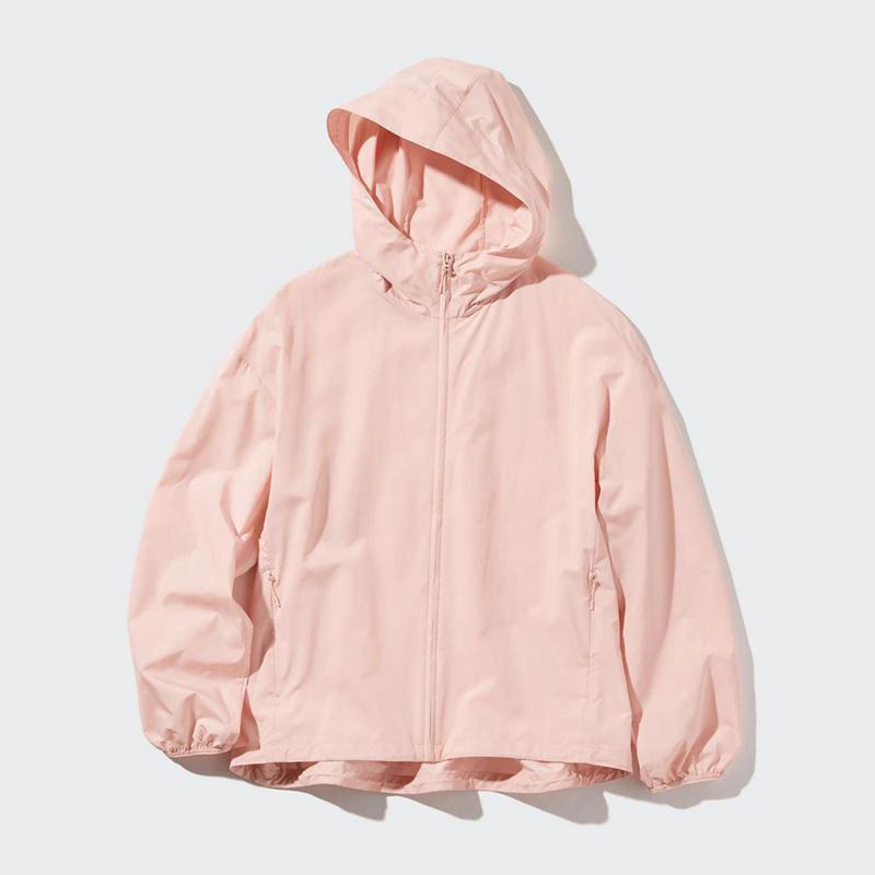 Uniqlo UV Protection Pocketable Women Parka Off White  US |  PYLZ-94023