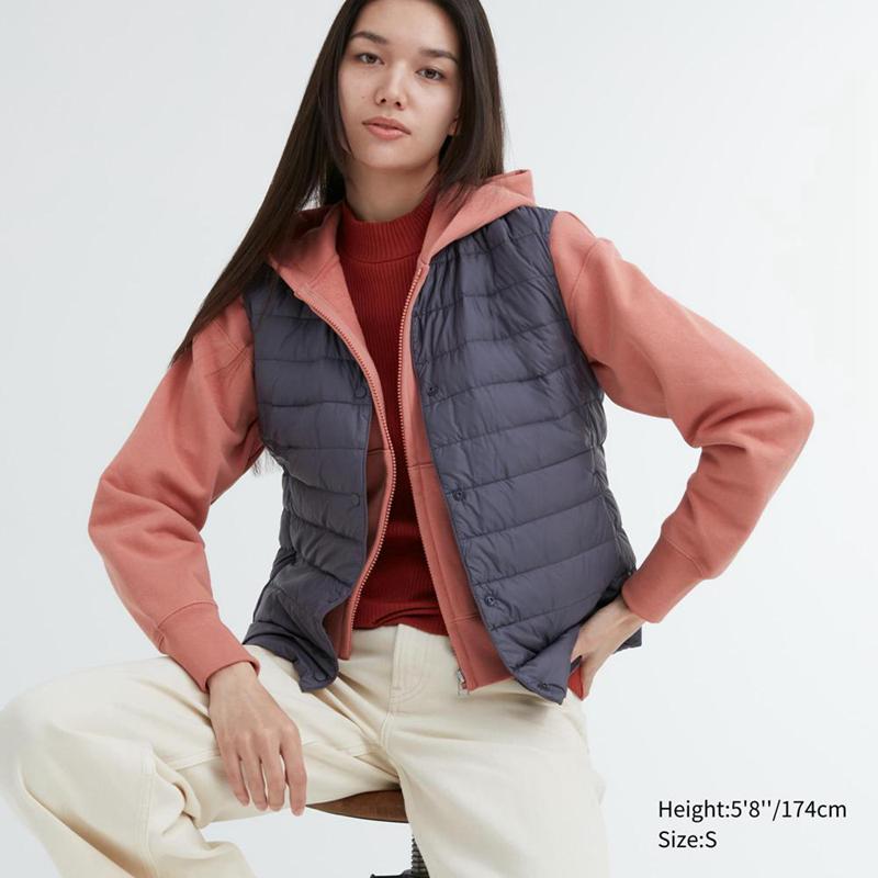 Uniqlo Ultra Light Down Compact Women Down Vest Blue  US |  AYMO-20168