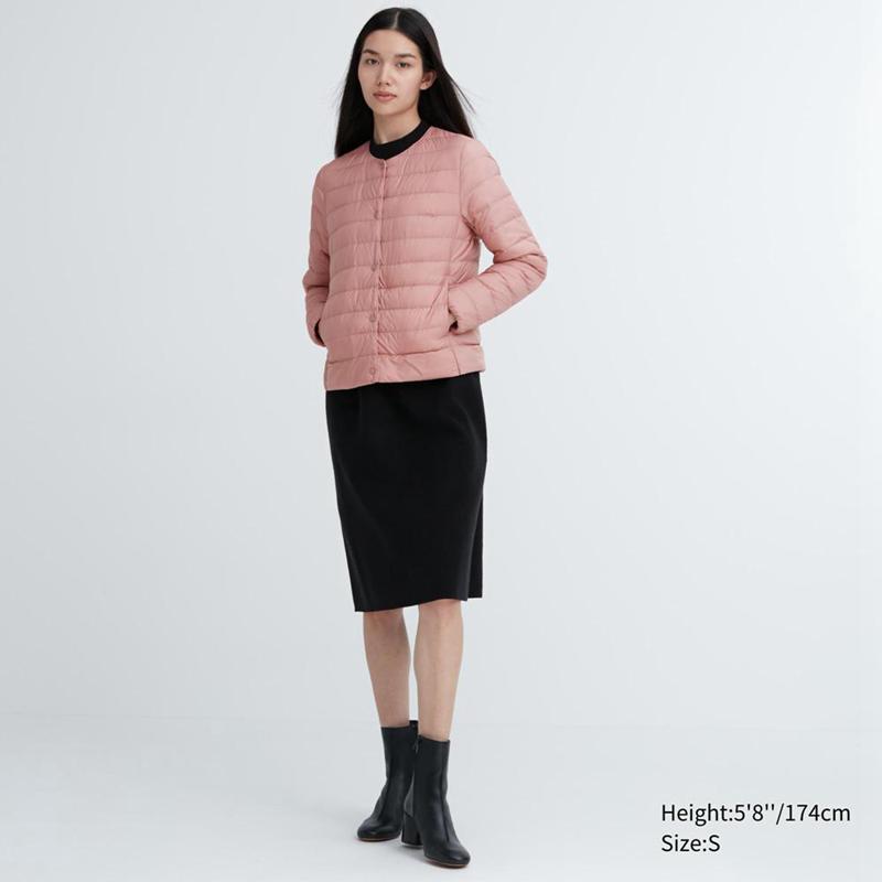 Uniqlo Ultra Light Down Compact Women Jackets Pink  US |  YLWR-68902