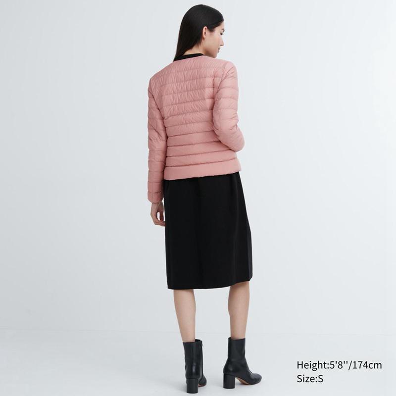 Uniqlo Ultra Light Down Compact Women Jackets Pink  US |  YLWR-68902