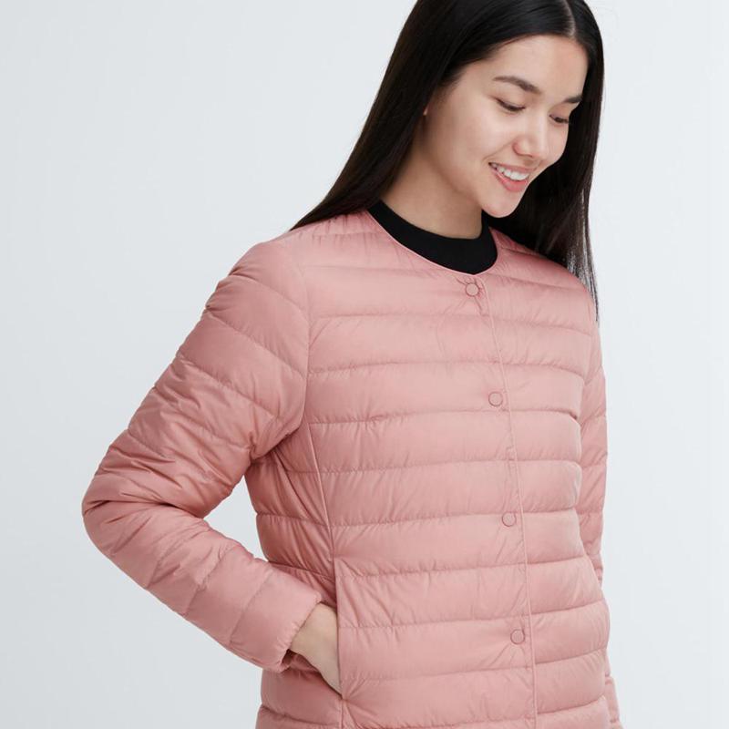 Uniqlo Ultra Light Down Compact Women Jackets Pink  US |  YLWR-68902