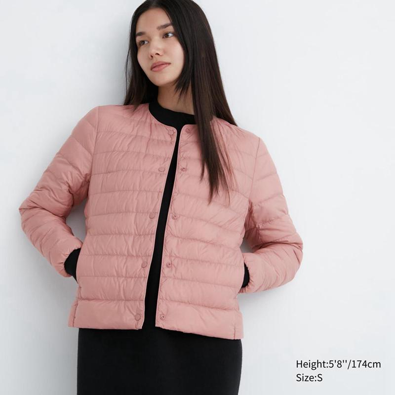 Uniqlo Ultra Light Down Compact Women Jackets Pink  US |  YLWR-68902