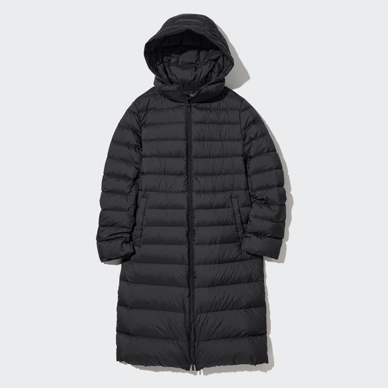 Uniqlo Ultra Light Down Long Women Coats Navy  US |  KFSA-53149