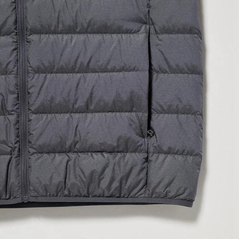 Uniqlo Ultra Light Down Quilted Men Down Vest Black  US |  PVYC-24763