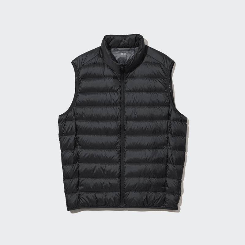 Uniqlo Ultra Light Down Quilted Men Down Vest Black  US |  PVYC-24763