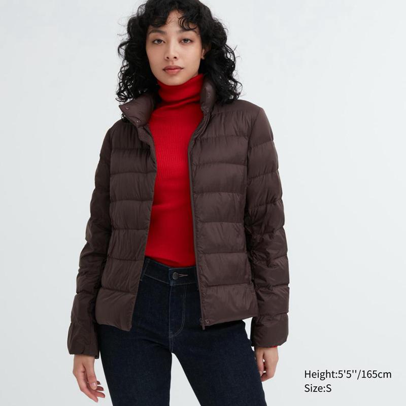 Uniqlo Ultra Light Down Women Jackets Dark Brown  US |  ETIR-67493