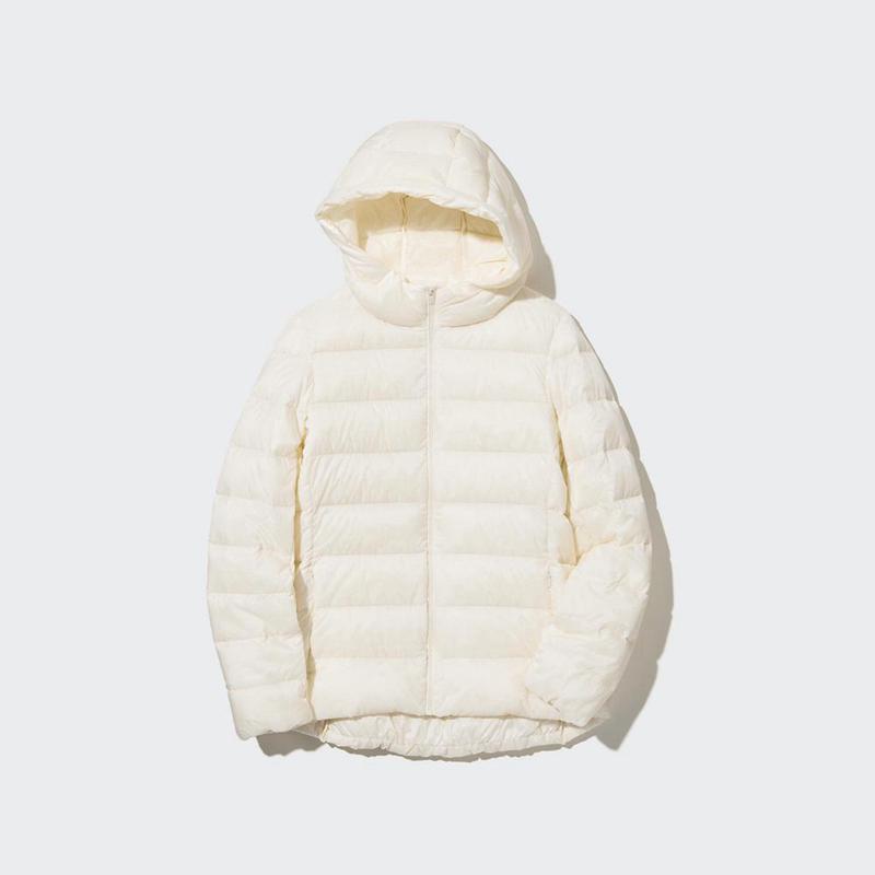 Uniqlo Ultra Light Down Women Parka Off White  US |  XDGV-38712