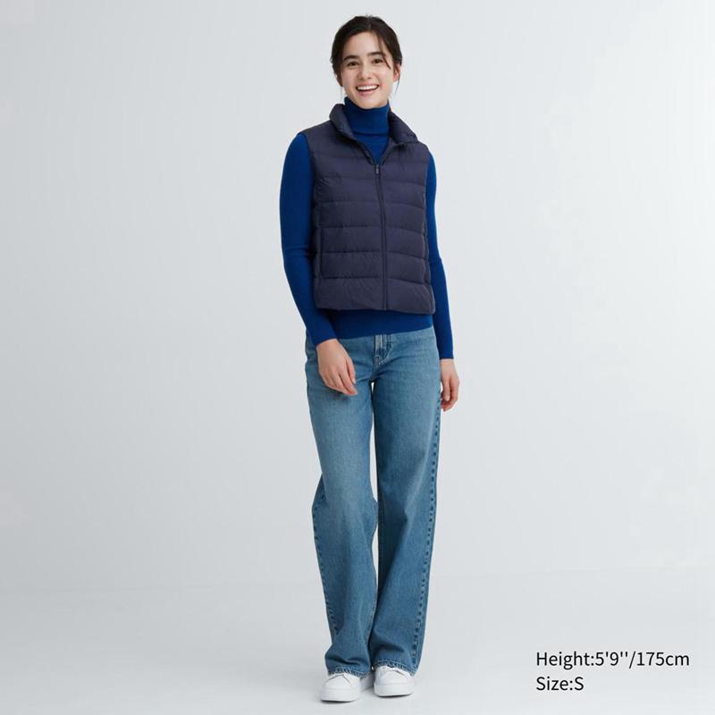 Uniqlo Ultra Light Women Down Vest Beige  US |  ZXUD-85013