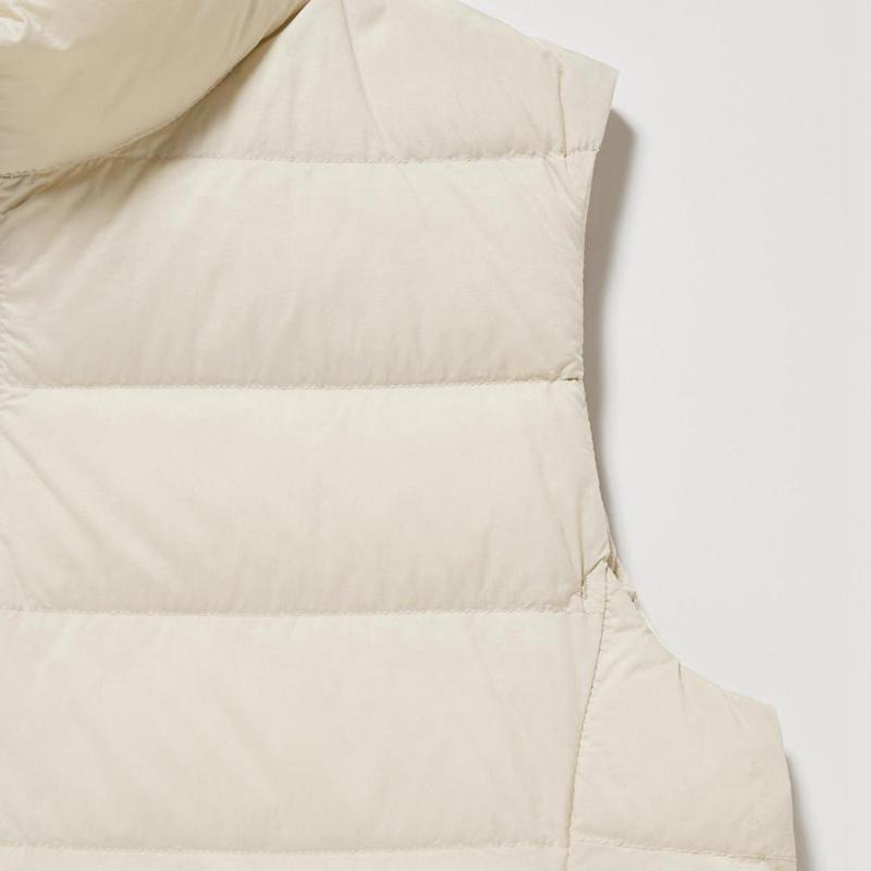 Uniqlo Ultra Light Women Down Vest Beige  US |  ZXUD-85013