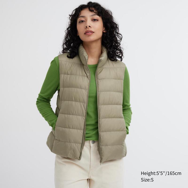 Uniqlo Ultra Light Women Down Vest Green  US |  CRQN-06572