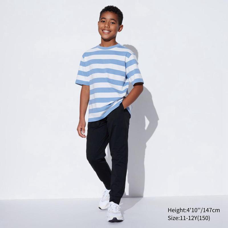 Uniqlo Ultra Stretch AIRism Kids' Joggers Black  US |  ZQCU-79402