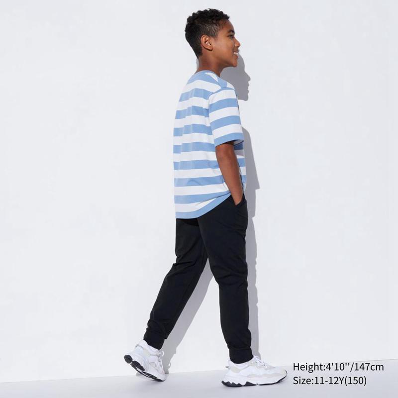 Uniqlo Ultra Stretch AIRism Kids' Joggers Black  US |  ZQCU-79402