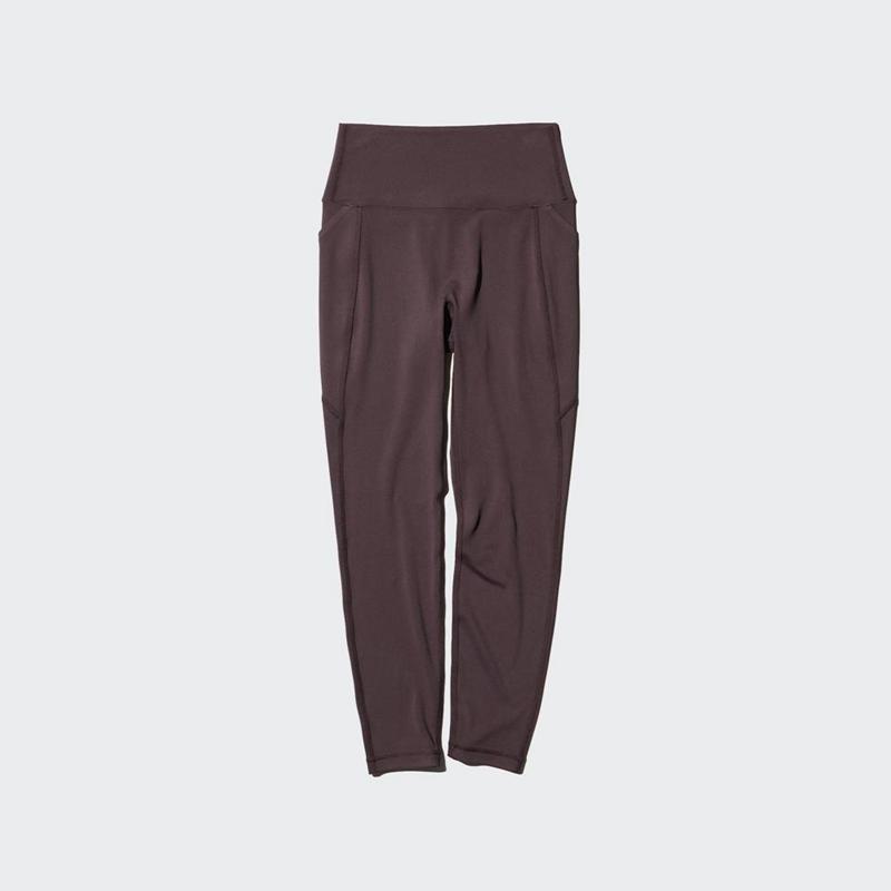 Uniqlo Ultra Stretch AIRism (With Pockets) Women Leggings Brown  US |  HYGD-12485