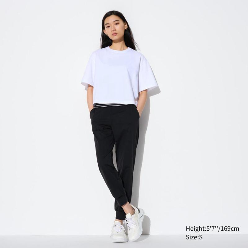 Uniqlo Ultra Stretch AIRism Women Joggers Black  US |  HSIA-04863